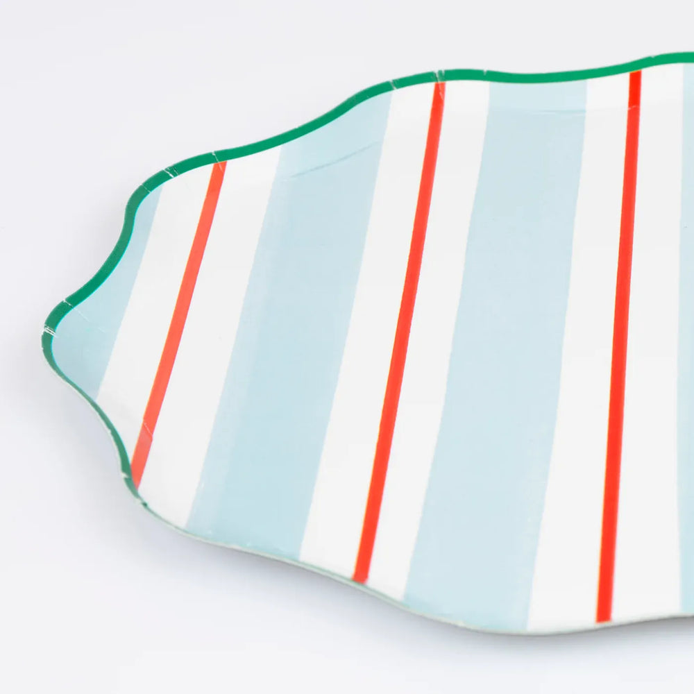 Preppy Stripe Side Plates x8 | Meri Meri | Little Big Party Plates Preppy Stripe Side Plates x 8