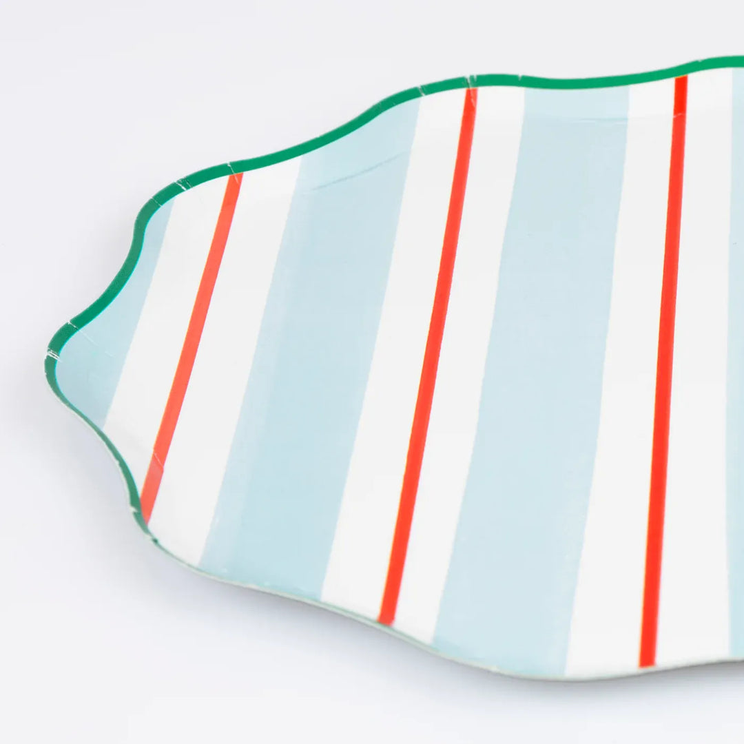 Preppy Stripe Side Plates x8 | Meri Meri | Little Big Party Plates Preppy Stripe Side Plates x 8