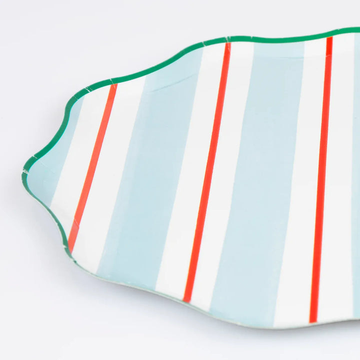 Preppy Stripe Side Plates x8 | Meri Meri | Little Big Party Plates Preppy Stripe Side Plates x 8