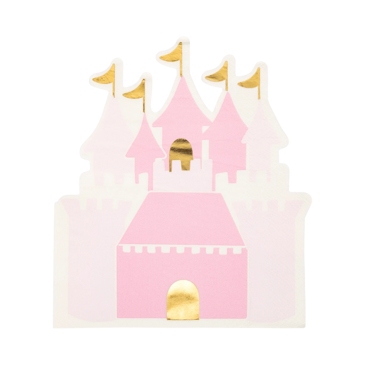 Princess Castle Cocktail Napkins x 18 - Princess Birthday Decorations Party Supplies Princess Castle Cocktail Napkins x 18