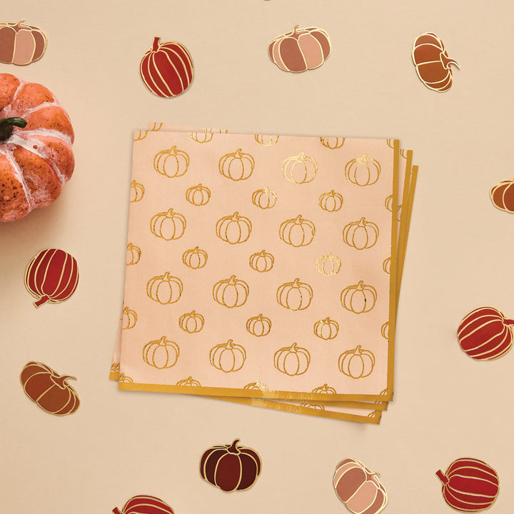 Pumpkin Paper Napkins x 16 | Halloween Party Supplies UK Paper Napkins Pumpkin Paper Napkins x 16