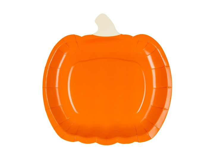 Pumpkin Party Plates x 6 - Halloween Party Supplies Disposable Plates Pumpkin Party Plates x 6