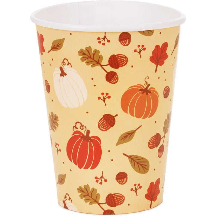 Pumpkins &amp; Acorns Cups x 6 Disposable Cups Pumpkins &amp; Acorns Cups x 6 Default