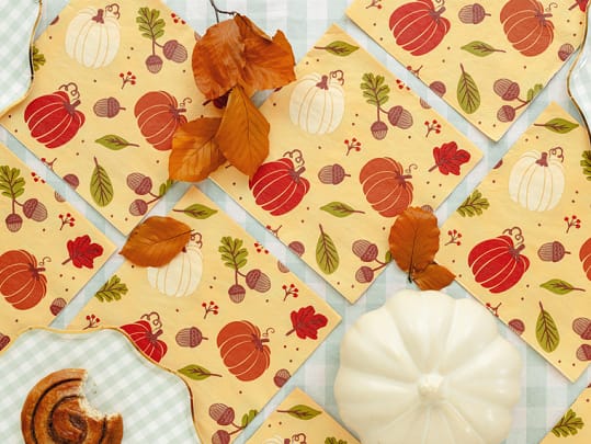 Pumpkins &amp; Acorns Napkins x 20 - Halloween Pumpkin Napkins Paper Napkins Pumpkins &amp; Acorns Napkins x 20 Default