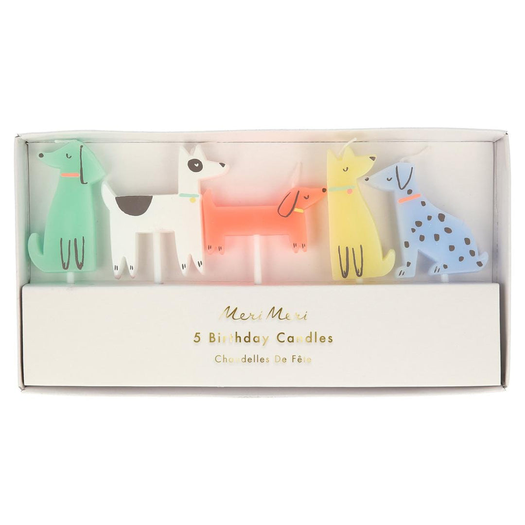 Puppy Party Dog Candles x 5 | Cake Candles UK Birthday Candles Puppy Party Dog Candles x 5