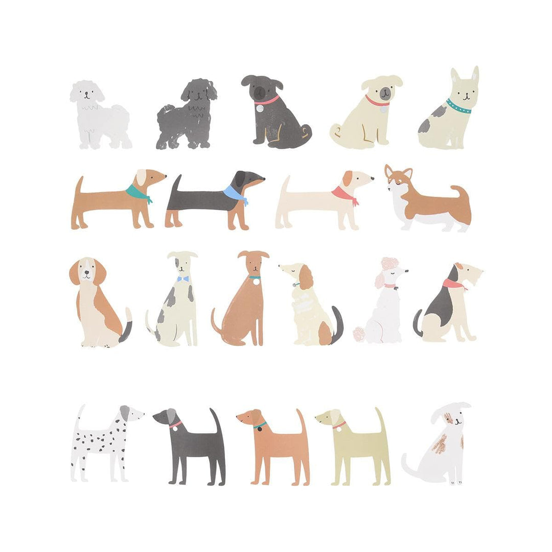 Puppy Party Dog Stickers x 25 | Party Favours UK Stickers Puppy Party Dog Shaped Stickers x 25