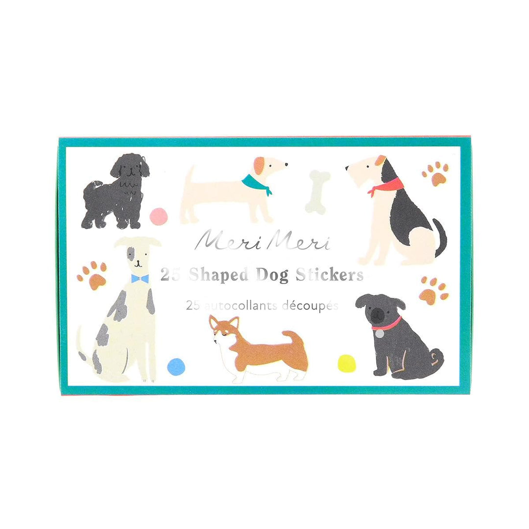 Puppy Party Dog Stickers x 25 | Party Favours UK Stickers Puppy Party Dog Shaped Stickers x 25