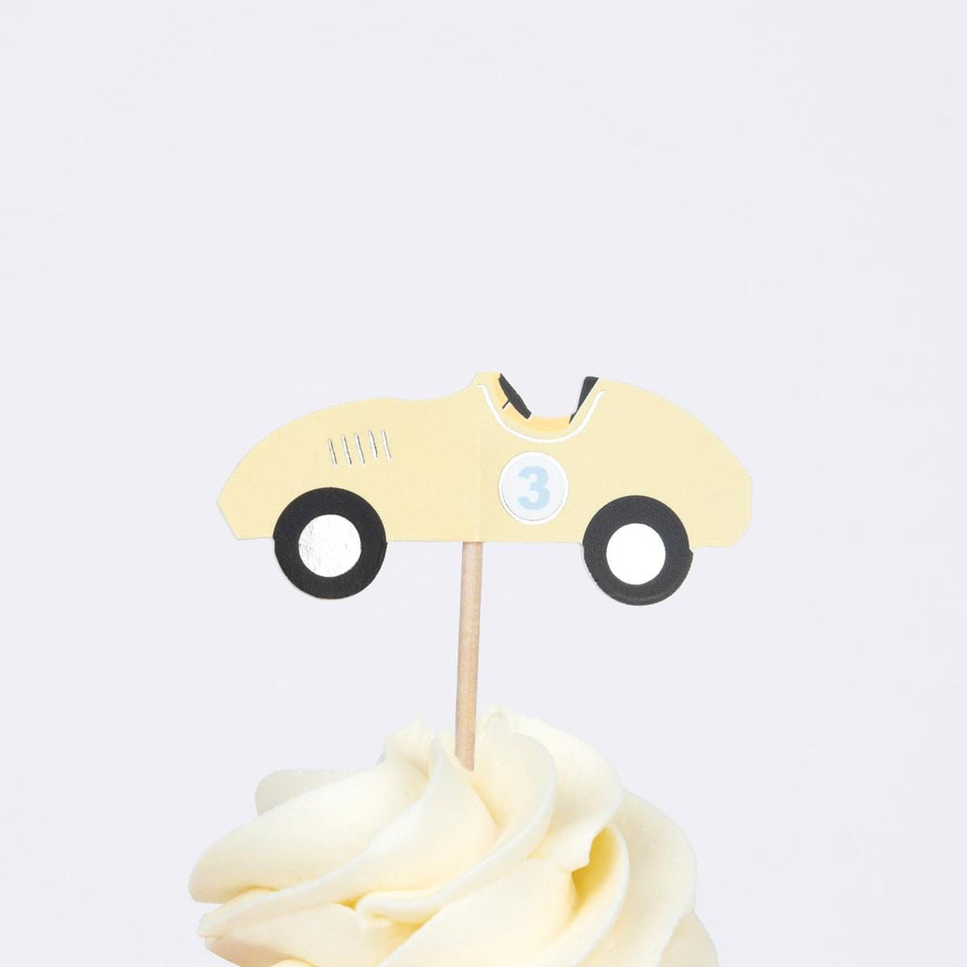 Race Car Cupcake Kit x 24 | Meri Meri Racing Car Party Cake Decorating Supplies Race Car Cupcake Kit x 24
