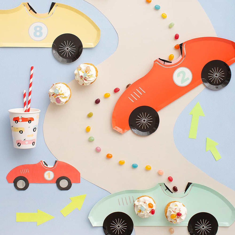 Race Car Party Napkins x 16 | Meri Meri party napkins Race Car Party Napkins x 16