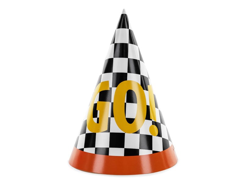 Fun Racing Hats Racing Car Party Hats (6 pack) - Race Car Theme Party Supplies – Little ...