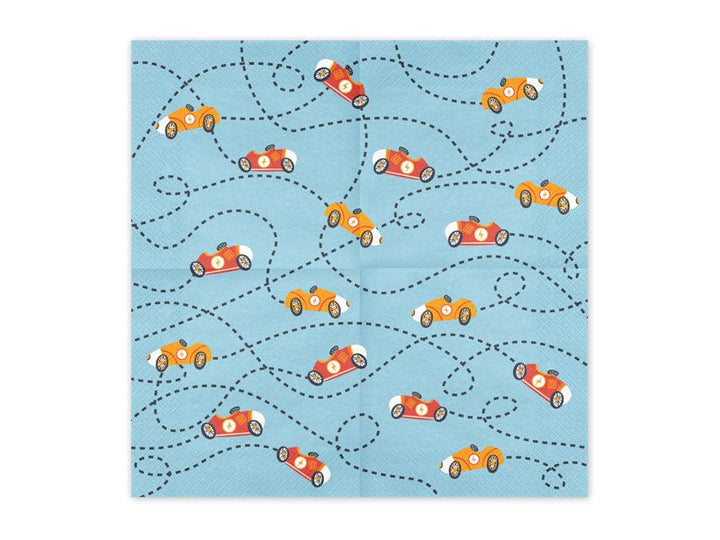 Racing Car Party Napkins (Pack of 12) - Racing Car Party Supplies Paper Napkins Racing Car Party Napkins (Pack of 12)