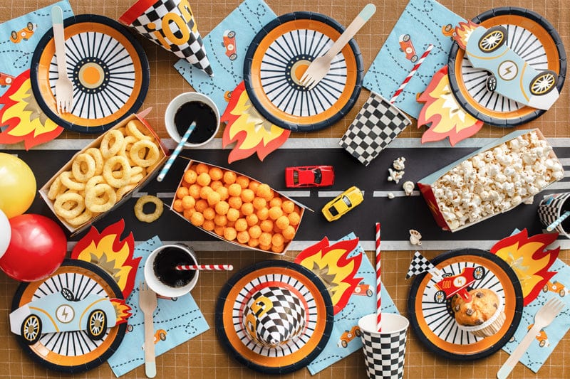 Plate Delivery Racing Racing Car Wheel Party Plates (6 Pack) - Race Car Theme Party Supplies ...