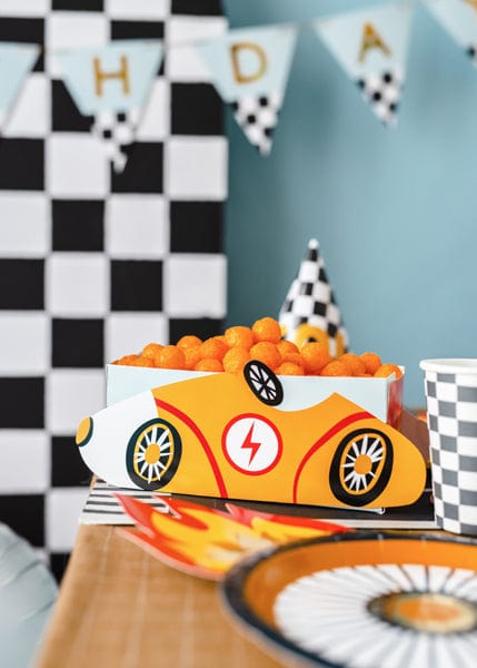 Racing Cars Snack Boxes  - Race Car Theme Party Supplies snack box Racing Cars Snack Boxes (set of 3)