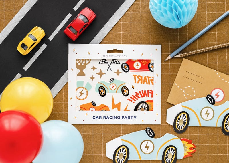 Event Table Running Track Racing Track Table Runner (5m) - Race Car Theme Party Supplies – Little ...