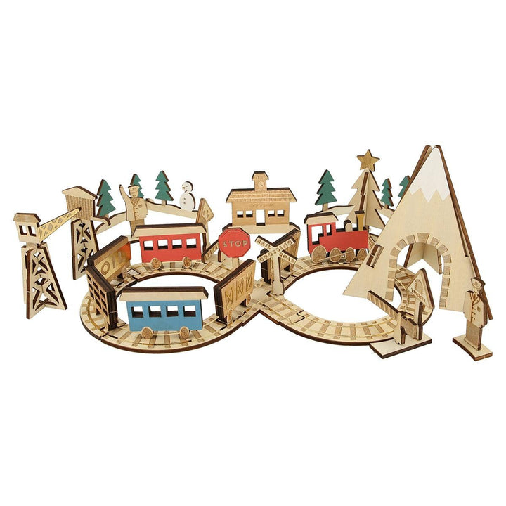 Railway Train Wooden Advent Calendar | Meri Meri Advent Calendars Railway Train Wooden Advent Calendar
