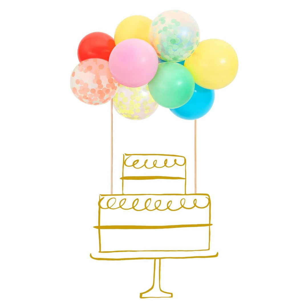Rainbow Balloon Cake Topper Kit | Meri Meri Rainbow Party Cake Topper Rainbow Balloon Cake Topper Kit