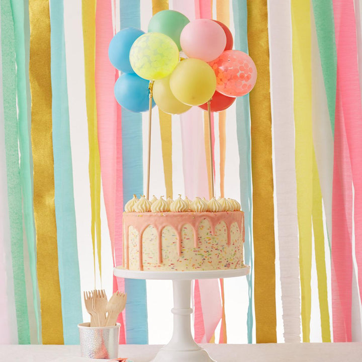 Rainbow Balloon Cake Topper Kit | Meri Meri Rainbow Party Cake Topper Rainbow Balloon Cake Topper Kit
