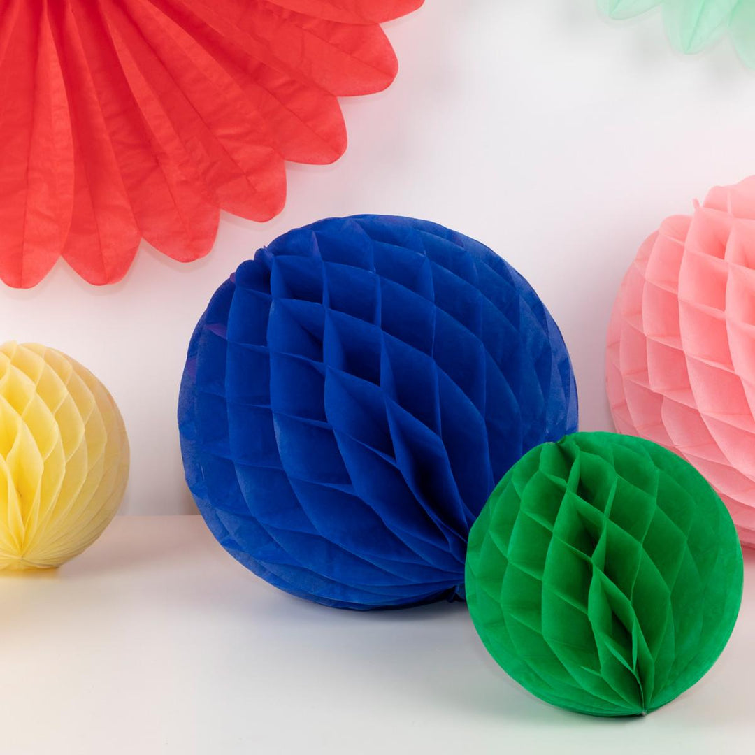 Rainbow Honeycomb Decoration Kit x 16 | Meri Meri | Little Big Party Party Decorations Rainbow Honeycomb Decoration Kit x 16