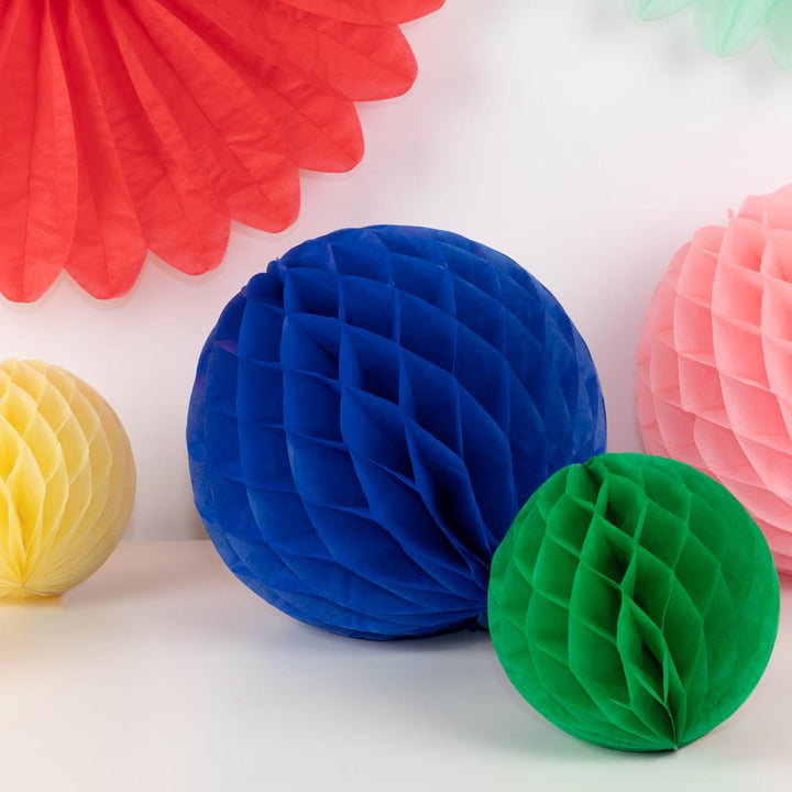 Rainbow Honeycomb Decoration Kit x 16 | Meri Meri | Little Big Party Party Decorations Rainbow Honeycomb Decoration Kit x 16