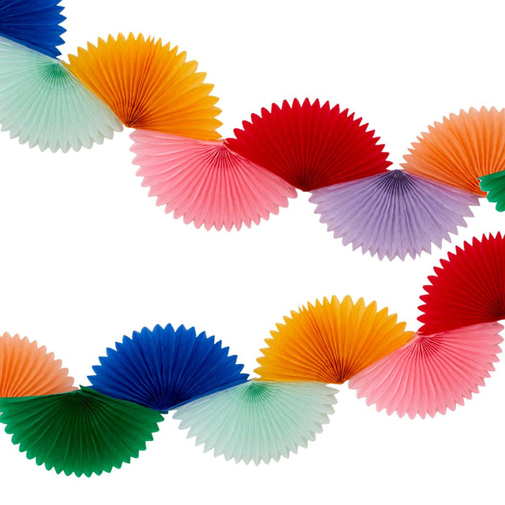 Rainbow Honeycomb Fan Party Garland | Meri Meri Bunting Rainbow Honeycomb Fan Party Garland