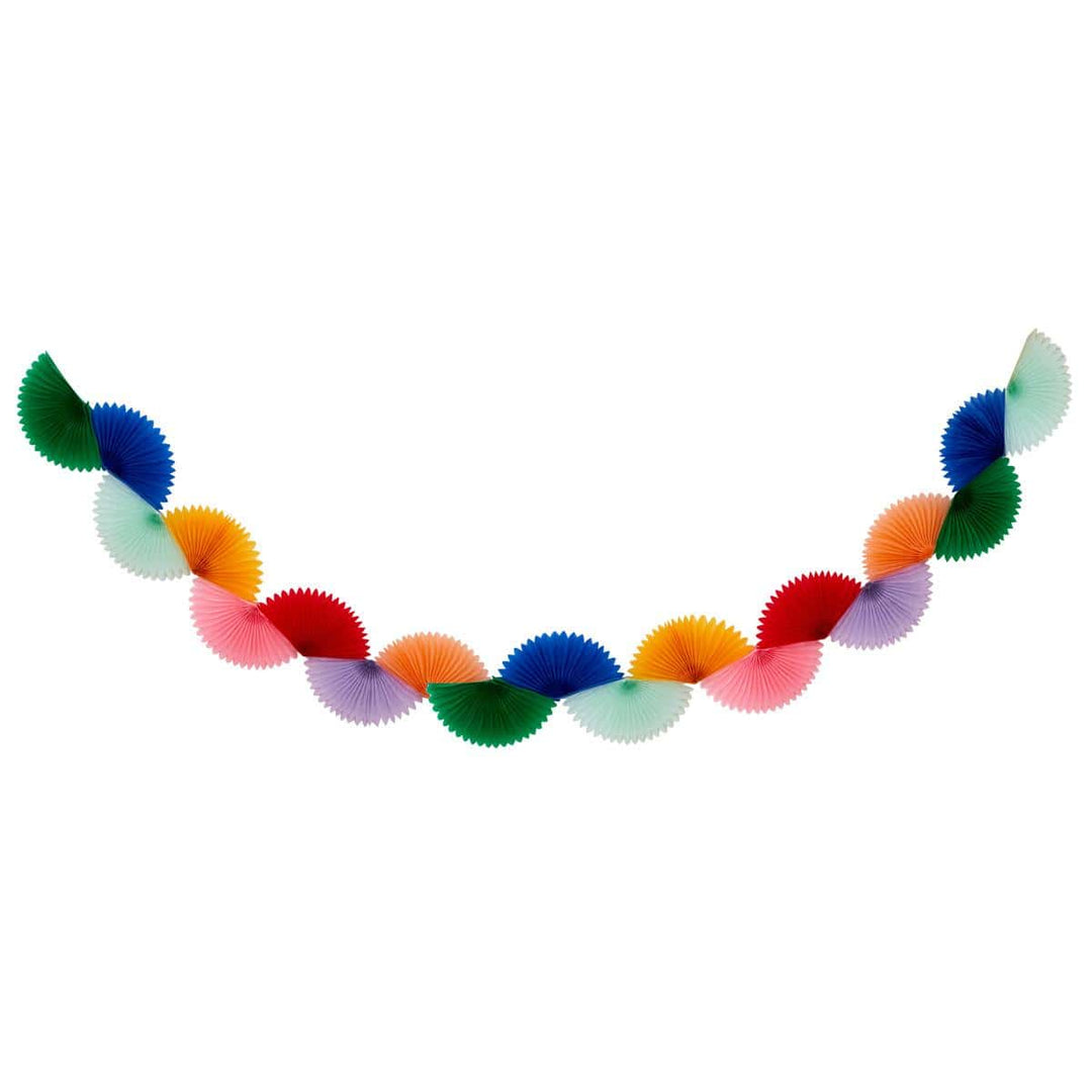 Rainbow Honeycomb Fan Party Garland | Meri Meri Bunting Rainbow Honeycomb Fan Party Garland
