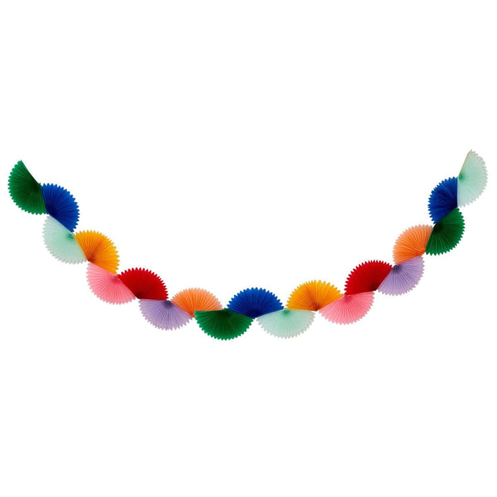 Rainbow Honeycomb Fan Party Garland | Meri Meri Bunting Rainbow Honeycomb Fan Party Garland