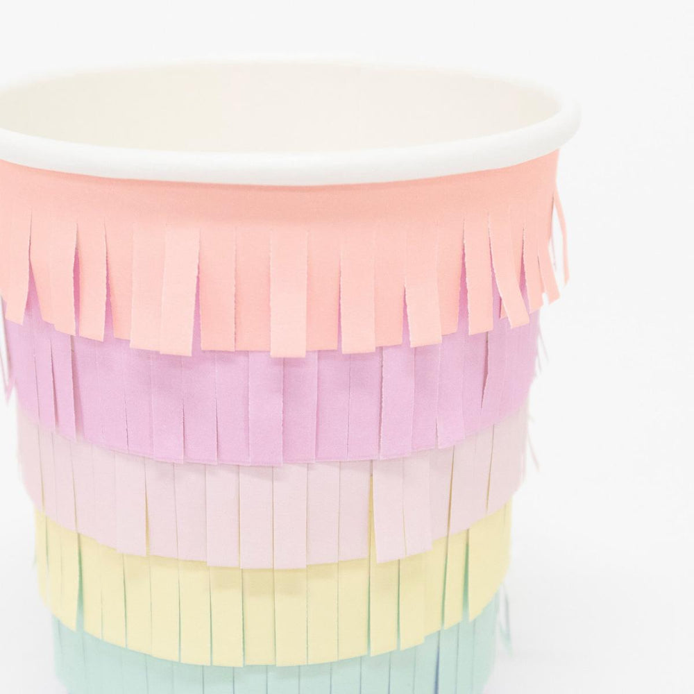 Rainbow Sun Party Cups x 8 | Meri Meri party cups Rainbow Sun Party Cups x 8