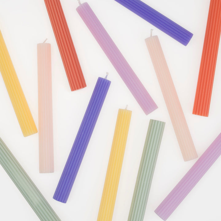 Rainbow Table Candles x 12 | Meri Meri Candles Candle Rainbow Table Candles x 12