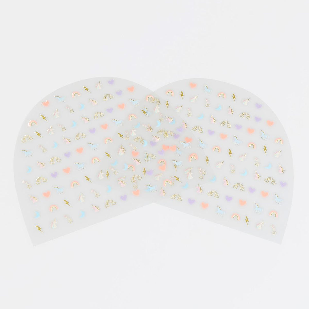 Rainbow Unicorn Nail Stickers x 200 | Meri Meri Decorative Stickers Rainbow Unicorn Nail Stickers x 200