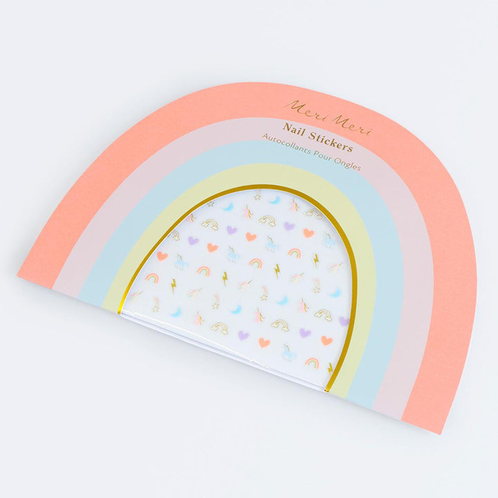 Rainbow Unicorn Nail Stickers x 200 | Meri Meri Decorative Stickers Rainbow Unicorn Nail Stickers x 200