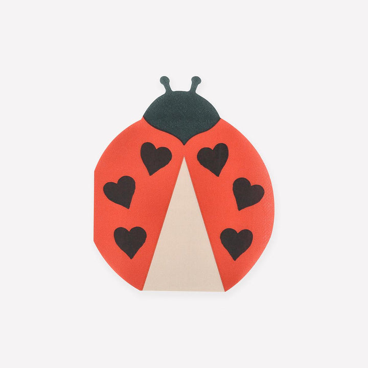 Red Ladybird Party Napkins x 16 | Meri Meri party napkins Red Ladybird Party Napkins x 16