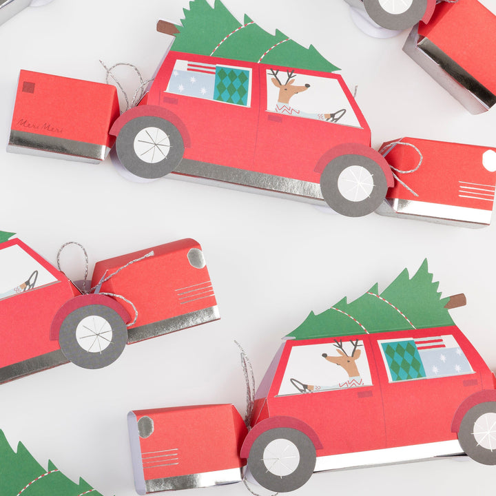 Reindeer In Car Christmas Crackers x 6 | Meri Meri Christmas Crackers christmas crackers Reindeer In Car Christmas Crackers x 6