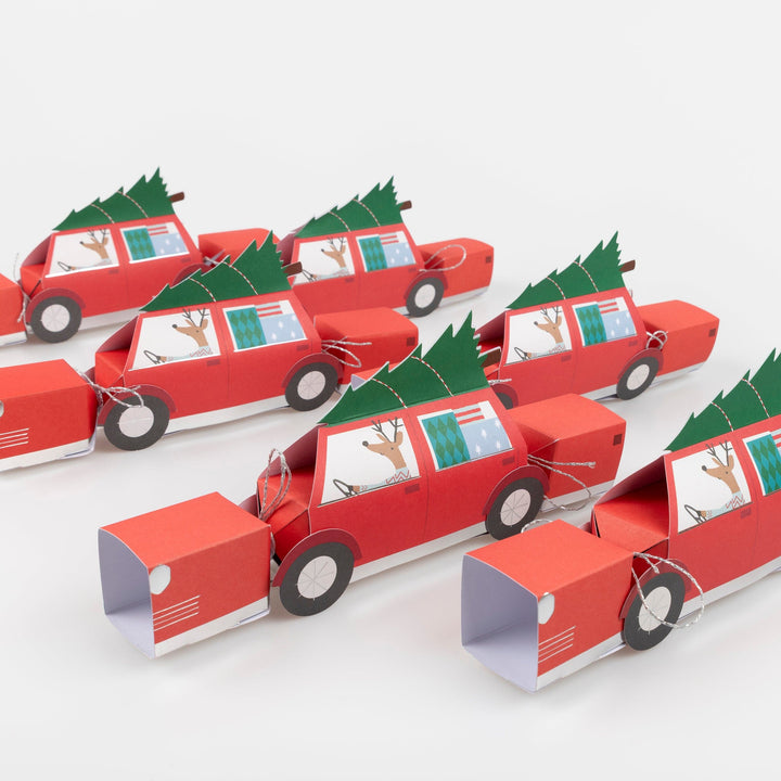 Reindeer In Car Christmas Crackers x 6 | Meri Meri Christmas Crackers christmas crackers Reindeer In Car Christmas Crackers x 6