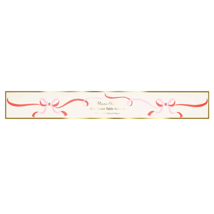 Ribbon Bow Christmas Paper Table Runner | Meri Meri Christmas Bows Tableware Ribbon Bow Christmas Paper Table Runner