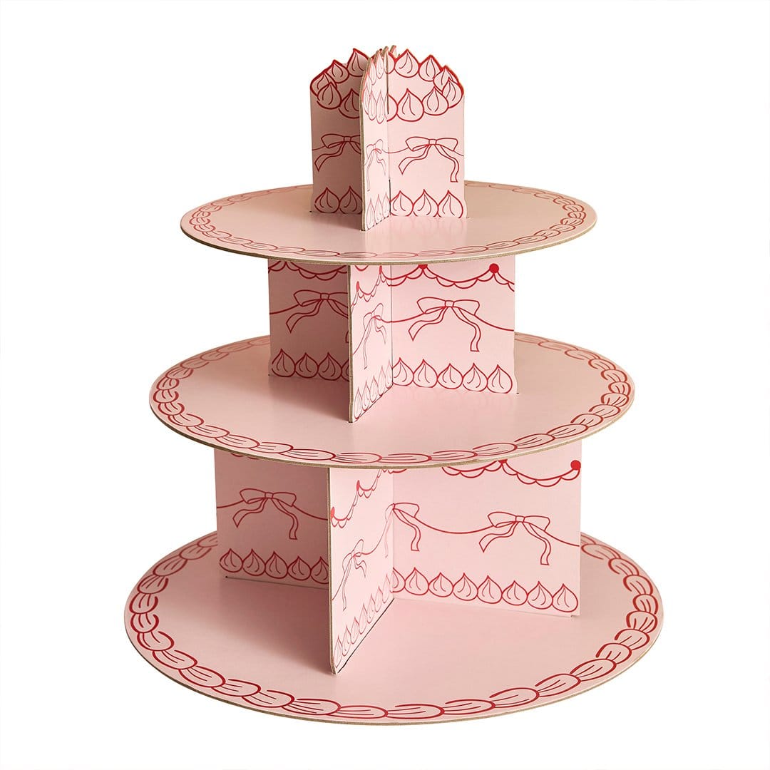 Rococo Cherries 3 Tier Cake Stand - Cherry Party Decorations cake stand Rococo Cherries 3 Tier Cake Stand