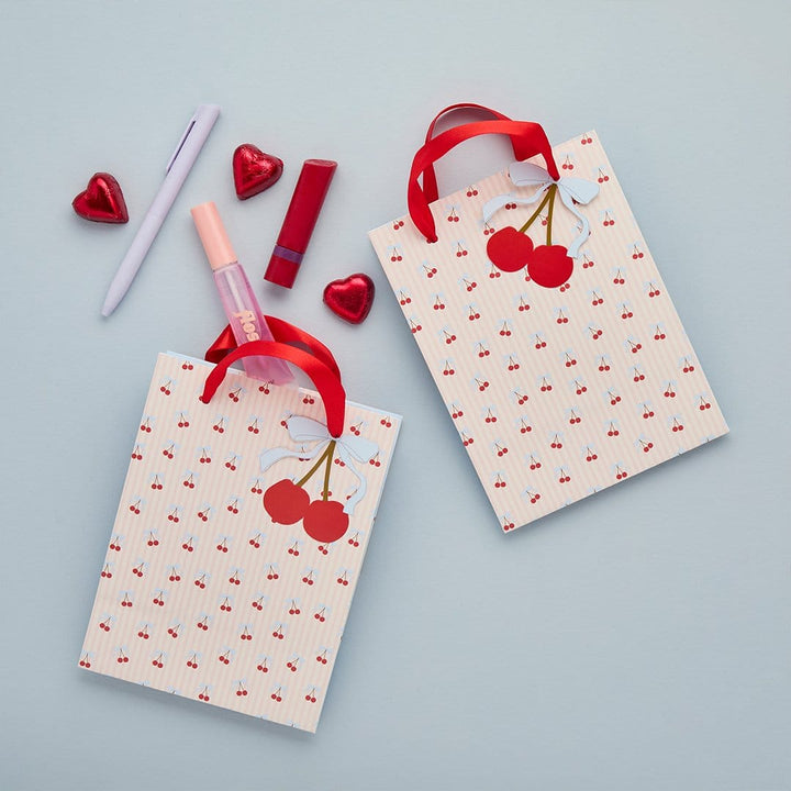 Rococo Cherries Party Bags - Cherry Party Supplies Party Bags Rococo Cherries Party Bags - Pack of 4