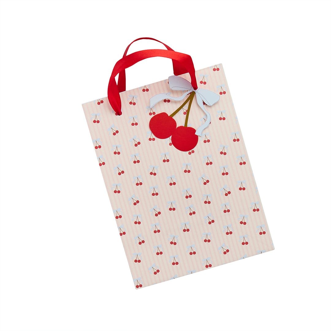 Rococo Cherries Party Bags - Cherry Party Supplies Party Bags Rococo Cherries Party Bags - Pack of 4