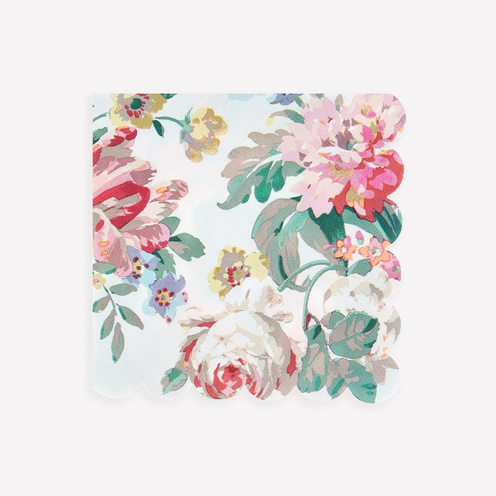 Rococo Floral Large Party Napkins x 16 | Meri Meri party napkins Rococo Floral Large Party Napkins x 16
