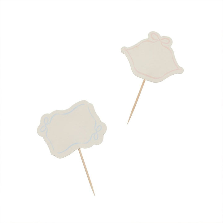 Rococo Food Picks - Vintage Party Cake Toppers x12 food pick Rococo Food Picks - Pack of 12