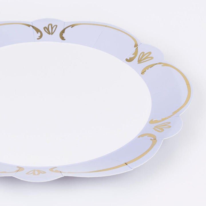 Rococo Pastel Dinner Party Plates x 8 | Meri Meri party plates Rococo Pastel Dinner Party Plates x 8