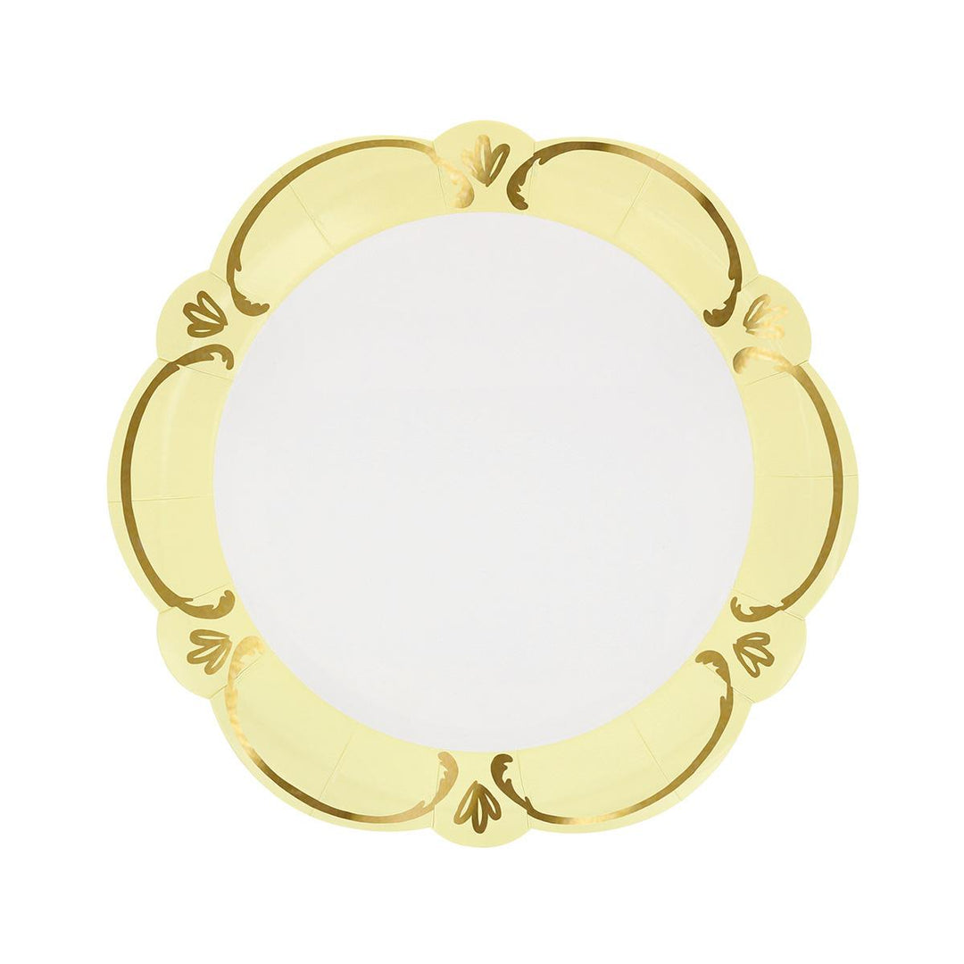 Rococo Pastel Side Party Plates x 8 | Meri Meri party plates Rococo Pastel Side Party Plates x 8