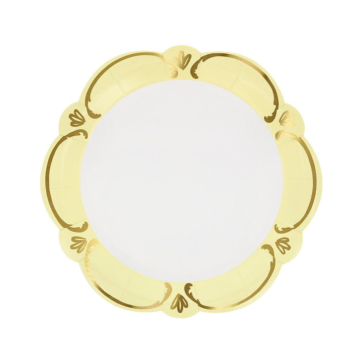 Rococo Pastel Side Party Plates x 8 | Meri Meri party plates Rococo Pastel Side Party Plates x 8