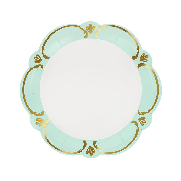 Rococo Pastel Side Party Plates x 8 | Meri Meri party plates Rococo Pastel Side Party Plates x 8