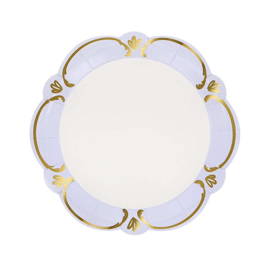 Rococo Pastel Side Party Plates x 8 | Meri Meri party plates Rococo Pastel Side Party Plates x 8