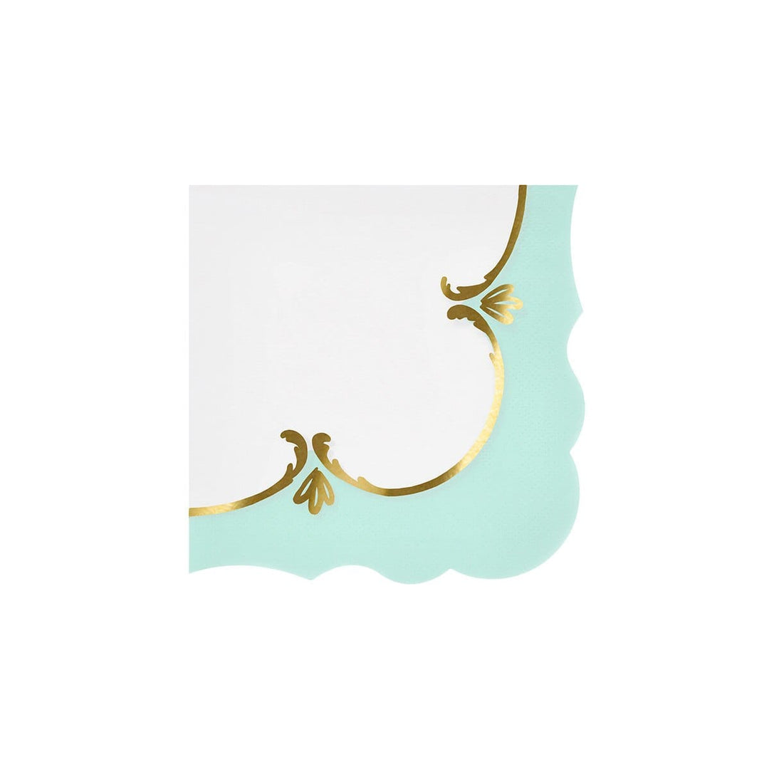 Rococo Pastel Small Party Napkins x 16 | Meri Meri party napkins Rococo Pastel Small Party Napkins x 16