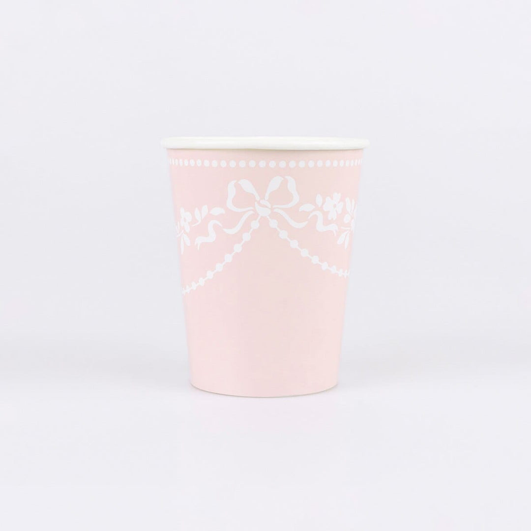 Rococo Pink Party Cups x 8 | Meri Meri party cups Rococo Pink Party Cups x 8