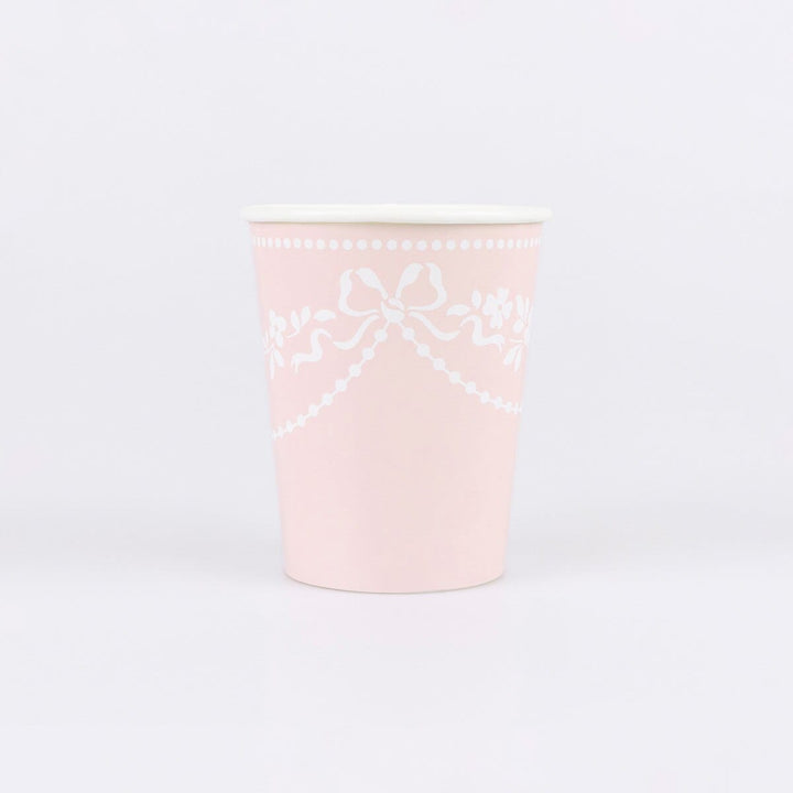 Rococo Pink Party Cups x 8 | Meri Meri party cups Rococo Pink Party Cups x 8