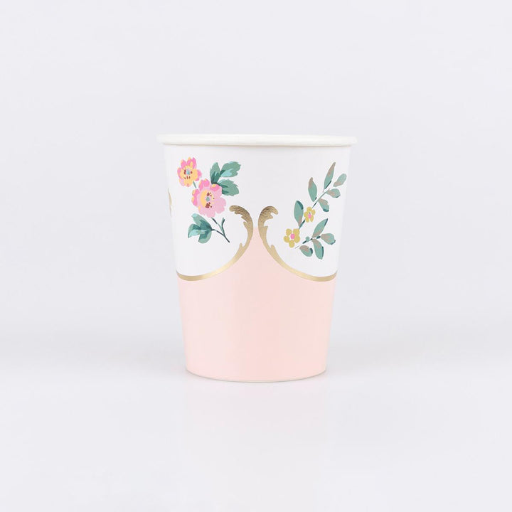 Rococo Posy Party Cups x 8 | Meri Meri party cups Rococo Posy Party Cups x 8