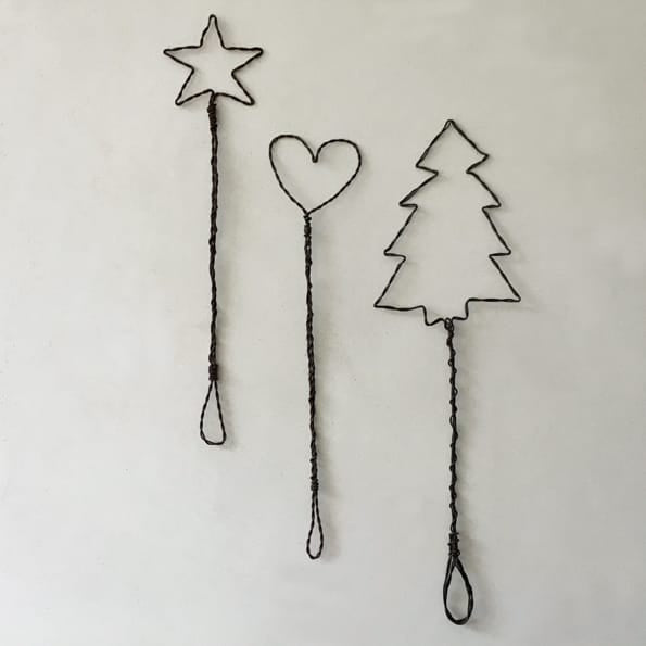 Rusty Wire Christmas Tree Decoration | East of India Christmas Decoration East of India Rusty Wire Christmas Tree Decoration