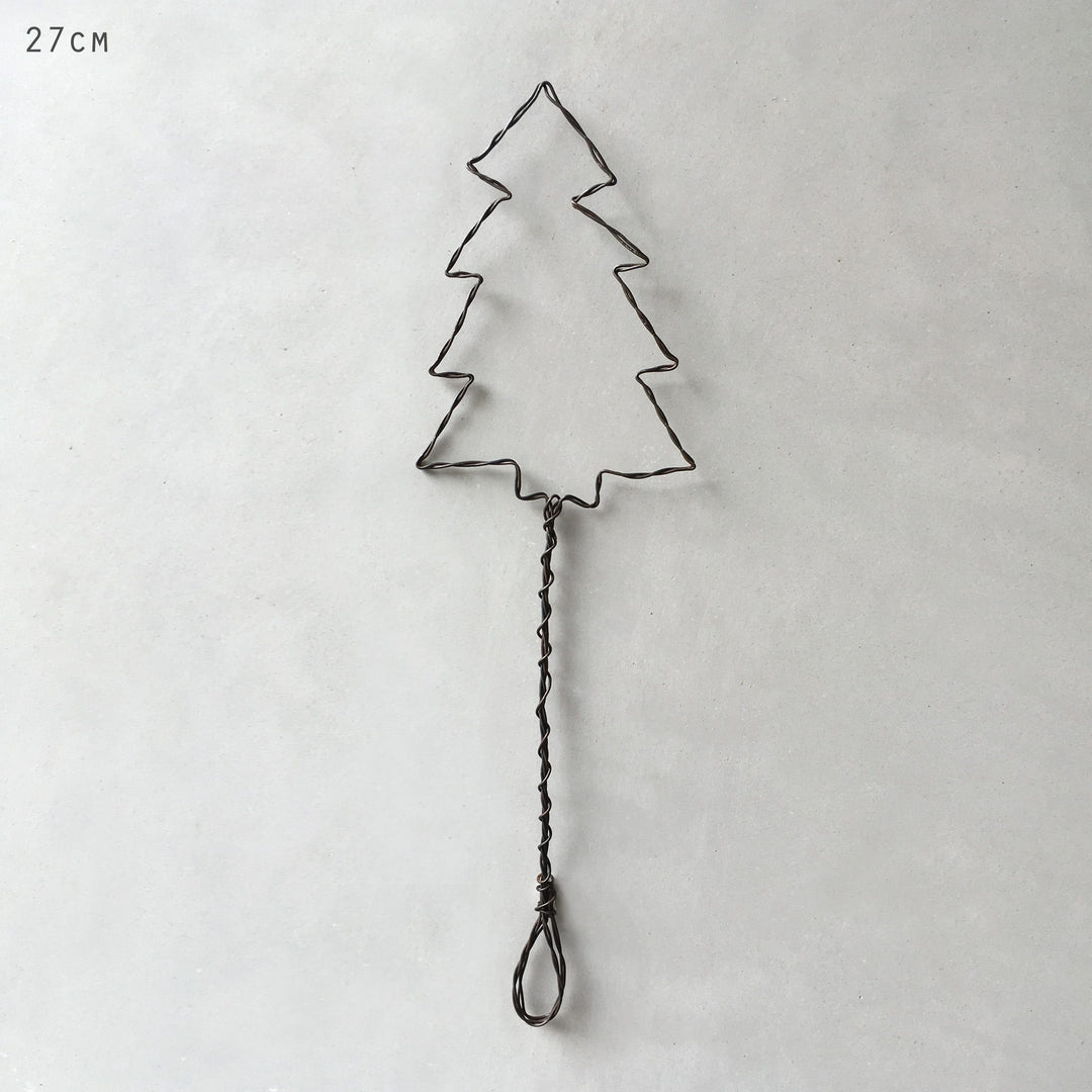 Rusty Wire Christmas Tree Decoration | East of India Christmas Decoration East of India Rusty Wire Christmas Tree Decoration